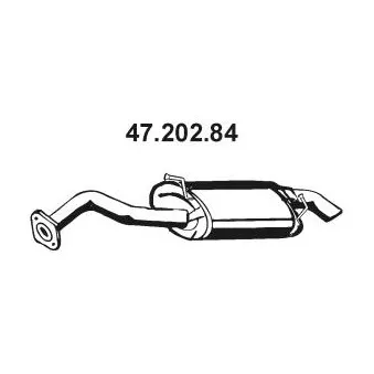 Silencieux arrière EBERSPÄCHER OEM 1743022240