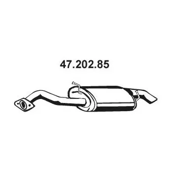 Silencieux arrière EBERSPÄCHER OEM 174300D170