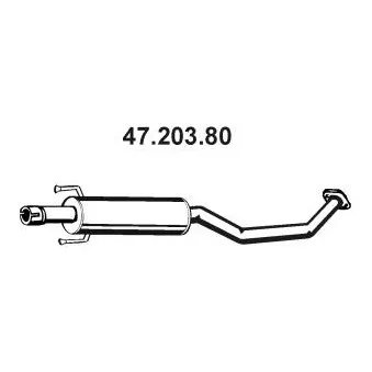 Silencieux central EBERSPÄCHER [47.203.80]