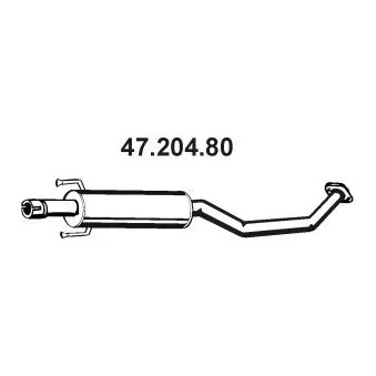 Silencieux central EBERSPÄCHER OEM 174100D330