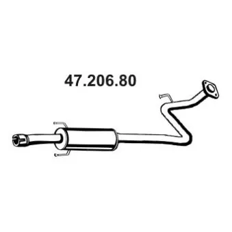 Silencieux central EBERSPÄCHER OEM 174100J050