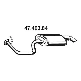 Silencieux arrière EBERSPÄCHER OEM 174300D220