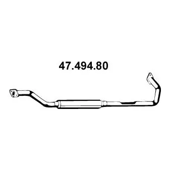 EBERSPÄCHER 47.494.80 - Silencieux central
