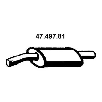 Silencieux central EBERSPÄCHER OEM 1742016720