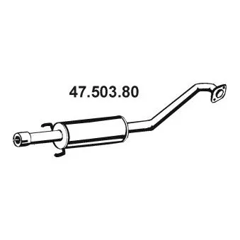Silencieux central EBERSPÄCHER OEM 174200H050