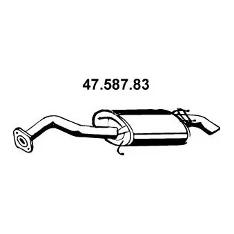 Silencieux arrière EBERSPÄCHER [47.587.83]