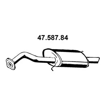 Silencieux arrière EBERSPÄCHER [47.587.84]