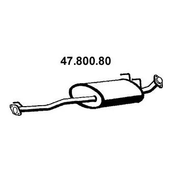 Silencieux central EBERSPÄCHER OEM 1740367060