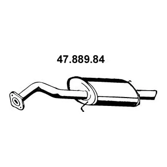 Silencieux arrière EBERSPÄCHER [47.889.84]