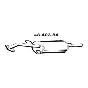 EBERSPÄCHER 48.403.84 - Silencieux arrière