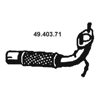 Tuyau d'échappement EBERSPÄCHER OEM 1255737