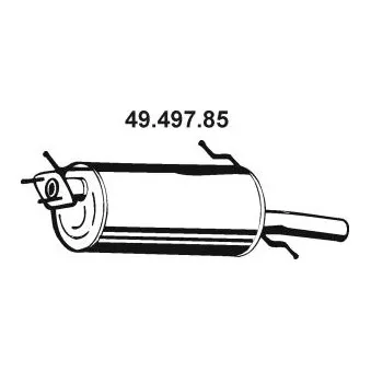Silencieux arrière EBERSPÄCHER OEM FSC340100