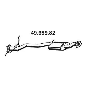 Silencieux central EBERSPÄCHER [49.689.82]