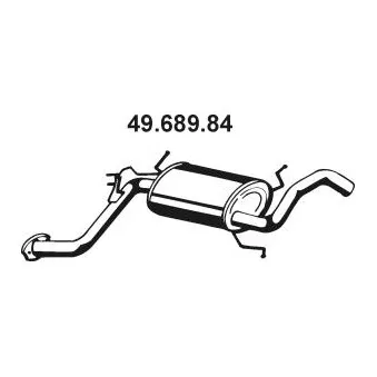 Silencieux arrière EBERSPÄCHER OEM E52640100F