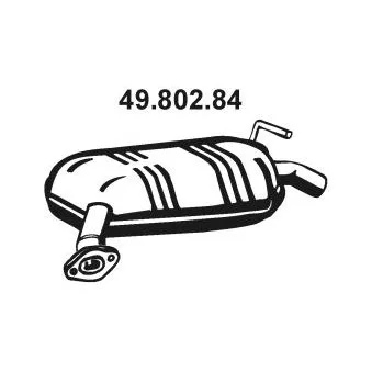 Silencieux arrière EBERSPÄCHER OEM RFC540100B