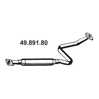 Silencieux central EBERSPÄCHER [49.891.80]
