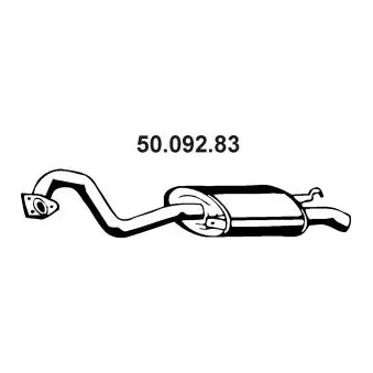 EBERSPÄCHER 50.092.83 - Silencieux arrière