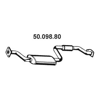 Silencieux central EBERSPÄCHER OEM MR464270