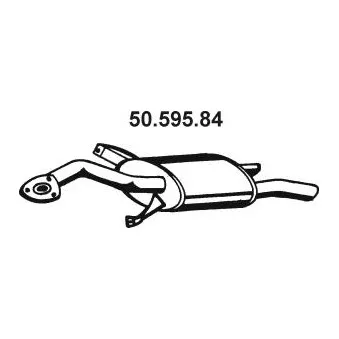 Silencieux arrière EBERSPÄCHER OEM MB957279