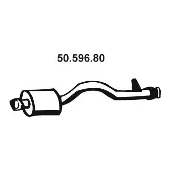 Silencieux central EBERSPÄCHER [50.596.80]