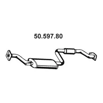 Silencieux central EBERSPÄCHER OEM MR312905