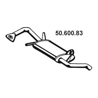 EBERSPÄCHER 50.600.83 - Silencieux arrière