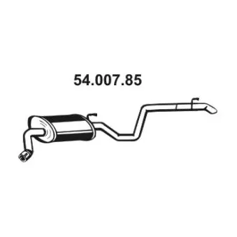 Silencieux arrière EBERSPÄCHER OEM 287001H070