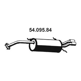 EBERSPÄCHER 54.095.84 - Silencieux arrière