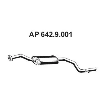 Silencieux avant EBERSPÄCHER OEM 1465052