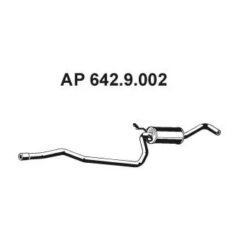 Silencieux avant EBERSPÄCHER OEM 1460169