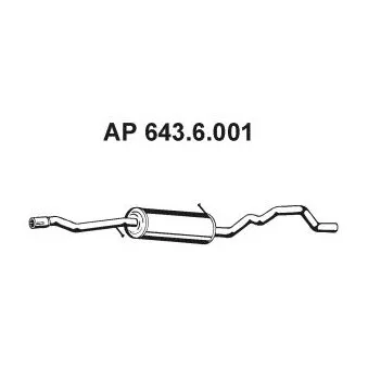 Silencieux central EBERSPÄCHER OEM 1087575