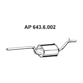 Silencieux central EBERSPÄCHER OEM 1230852