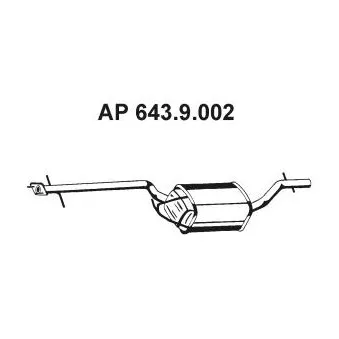 Silencieux central EBERSPÄCHER OEM 1121573