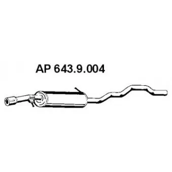 Silencieux central EBERSPÄCHER OEM 1232661