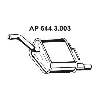 Silencieux arrière EBERSPÄCHER OEM 1121647