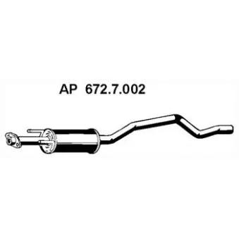 Silencieux avant EBERSPÄCHER OEM 852906