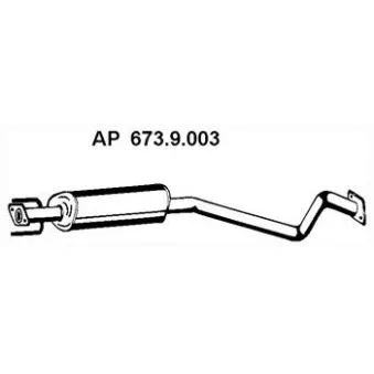 Silencieux central EBERSPÄCHER OEM 852397