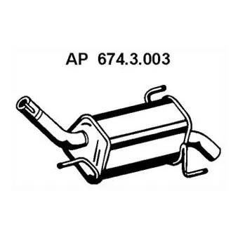 Silencieux arrière EBERSPÄCHER OEM 5852121