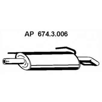 Silencieux arrière EBERSPÄCHER OEM 5852030