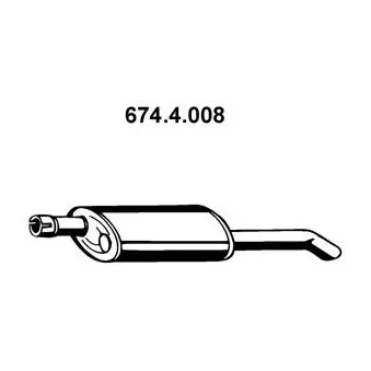 Silencieux arrière EBERSPÄCHER OEM 852927