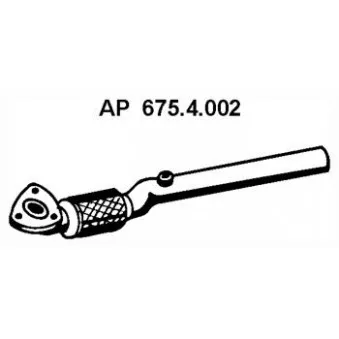 Tuyau d'échappement EBERSPÄCHER OEM 5852127