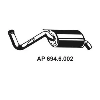 Silencieux arrière EBERSPÄCHER OEM 7700842928