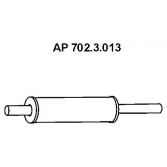 Silencieux avant EBERSPÄCHER OEM 1H0253209L