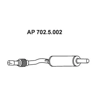 Silencieux avant EBERSPÄCHER OEM 867253209B