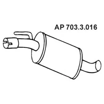 Silencieux central EBERSPÄCHER OEM 357253409A