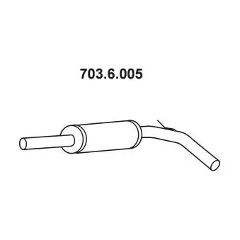 EBERSPÄCHER 703.6.005 - Silencieux central