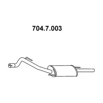 Silencieux arrière EBERSPÄCHER OEM JZW253609BD