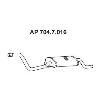 Silencieux arrière EBERSPÄCHER OEM 867253609AG