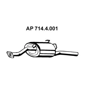 Silencieux arrière EBERSPÄCHER OEM 18030S03E40