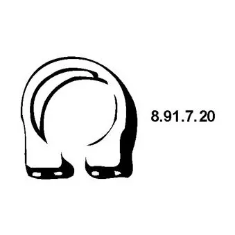EBERSPÄCHER 8.91.7.20 - Raccord de tuyau, système d'échappement